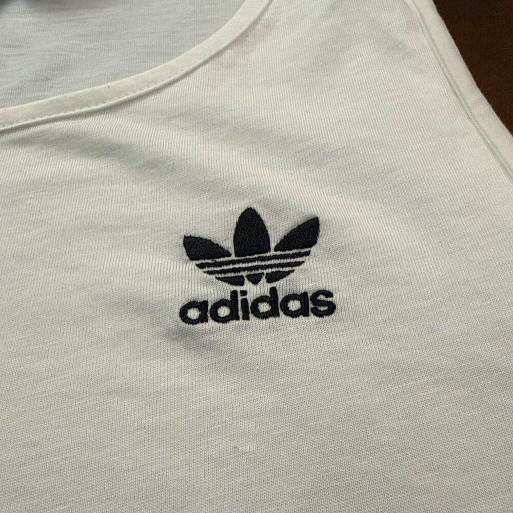 Adidas Essentials Tank Top Men's Sleeveless Shirt White workout training - Picture 5 of 10